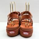 Vans  OFF THE WALL Textured Waves Colfax Sandals US 10 Women's Bombay Brown NWT Photo 3