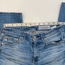 AG Adriano Goldschmied  The Jodi Crop Denim Blue Jeans Flare Slit Hem EUC Sz 25 Photo 9