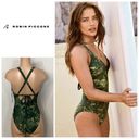 Robin Piccone New.  Army camouflage plunge swimsuit. Regularly $168. Size 8 Photo 1