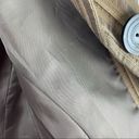 J.Jill  Brown Striped Wool Blend Three Button Blazer, Size 8 Photo 4
