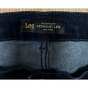 Lee  Relaxed Fit Straight Leg Mid Rise Womens 14M Blue Jeans Dark Wash Pants Photo 3