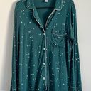 Eberjay Eberjey Women’s Green Long Sleeve Button Front Pajama Top Small Photo 0