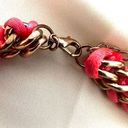 Twisted Pink and gold tone  chain necklace Photo 6