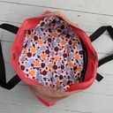 Equipment Tan/Pink Cotton Overland  Tote Bag Purse Photo 4