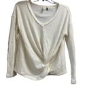 Free People Waffle Knit Twist Front Top Photo 1