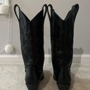 Black Cowboy Boots Size 9 Photo 1