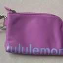 Lululemon Clippable Card Pouch - Dahlia Mauve/Blue Lien Photo 0