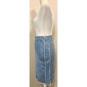 Spacegirlz Vintage Y2K Raw Denim Pencil Skirt Blue Size 2 Photo 1