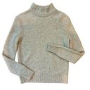 J.Crew  Women’s Sweater Mock Neck Wool Blend Grey Size Small Photo 0