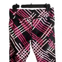 Tommy Hilfiger  Performance Leggings Womens M Pink Plaid Stretch Active Crop Photo 4