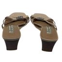 Brighton Kayla Beige Leather Slides Sandals Pump Heels Women’s Sz 8M US/6UK/39EU Photo 5