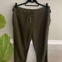 Ted Baker Women's Size 4 Olive Green Fleece Jogging Pants Photo 1