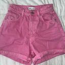 ZARA High Waisted Pink Mom Shorts Photo 0