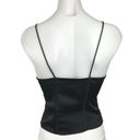 ZARA  Black Lace Satin Lace-Up Sleeveless V-neck Spaghetti Strap Corset Top XS Photo 1