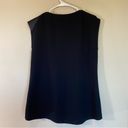 H by Halston Halston sleeveless blouse‎ silk design women’s black medium Photo 2