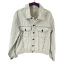 J. Galt  Women's White Jean Denim Trucker Jacket Size Small S PacSun Photo 0