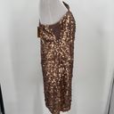 Alexis  Admor Gold Brown Sequin Cocktail Dress New with tags Size Medium Photo 8