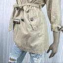 We The Free  Anthro Khaki Pea Trench Jacket M Photo 4