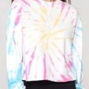 Spiritual Gangster  Follow Mazzy Cropped Sweatshirt Sunburst Tie Dye Women XS Photo 0