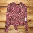 Wilfred NWT  Aritzia Tie Front Print Blouse Top Photo 5