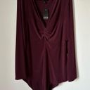 Torrid  Studio Knit Twist Front Bodysuit Size 3 NWT Wine Night out Photo 1