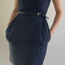 Ali Ro Blue & Black Striped  Dress Size 2 Photo 1