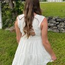 Peach Love White Mini dress Photo 2