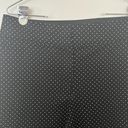 Lane Bryant  The Allie Womens Black Polka Dots Cropped Pants Ruffled Hem Size 26 Photo 2