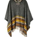 Handmade Poncho Metal Buckle Closure Hooded Size undefined Photo 0