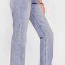 Nasty Gal Light Wash Straight Leg Jeans Photo 1