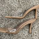 Top Moda  clear and nude heels, size 8 Photo 3