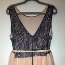 The Moon  Dress Lace & Tulle Blue & Pink Dress w/ Velvety Tie Belt Sz 3X EUC Ethreal Photo 5