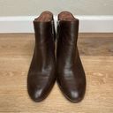 Louise et Cie  Brown Leather Suede Lo-vasca Heeled Ankle Booties Photo 5