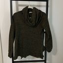 cupio  Army Green Sweater with Ruffle Sides Photo 1