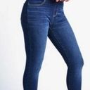 Betabrand ‎ Yoga Denim Classic Pull On Skinny Leg Jeans Dark Wash Medium Long Photo 0