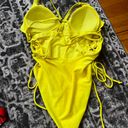 One Piece Yellow  Swimsuit Photo 1