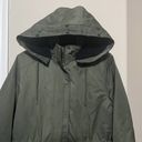 Banana Republic  Womens S Olive Green Military Utility Jacket Hooded Parka Coat Photo 2