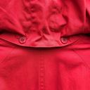 Burberry  London Trench Red Coat Jacket Sz 8 Photo 9