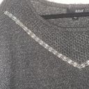 a.n.a  Gray Metallic Sparkled Sweater Photo 2