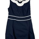 Eshakti  Custom Size 16 Dress Navy Blue A Line Sleeveless White Trim Mini 1456 Photo 7