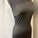 Karlie One-Shoulder Bodycon Midi Dress Black Size Small Photo 5