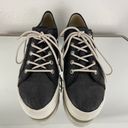 L.E.I . Vintage Y2K Black White Shimmer Glitter Low Top Chunky Platform Sneakers Photo 6