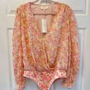 Rococo  Sand Faye Bodysuit Womens Large Peach NWT  Msrp $249 Photo 0