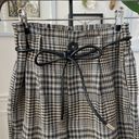 Stradivarius Strativarius Glenn Plaid Paper Bag Crop Trousers Pants XS Photo 1