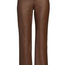 No Boundaries  Womens Faux Leather Pants Size 21 Juniors Brown Slight Stretch New Photo 0