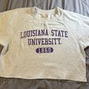 Chicka-d LSU Cropped Sweatshirt Photo 0