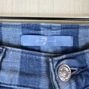 7 For All Mankind  Women's Jeans Sz 26 Blue Denim Striped Cropped High Rise Photo 5