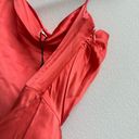 Cinq à Sept NWT Cinq A Sept Stace 100% Silk Salmon One Shoulder Twist Front Blouse Size XS Photo 9