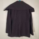 Hilary Radley  100% Wool Coat Black Size 6 Oversized Collar Photo 2