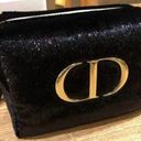 Christian Dior Dior Beaute  Black Velvet Travel Pouch Big Toiletry Clutch Cosmetic Bag Photo 0